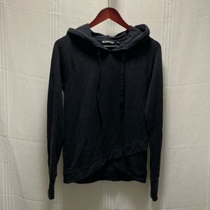 ATHLETA Black Hooded Sweatshirt S